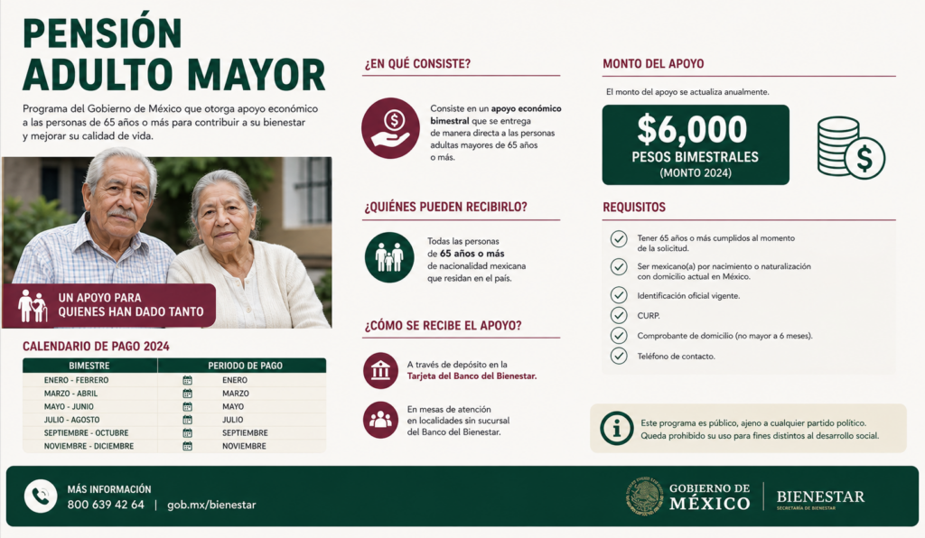 pensión para adultos mayores